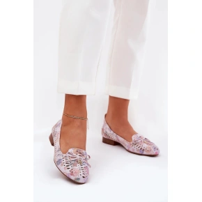 Dámské balerínky ASA222-7 růžovo-bílé -Step in style Dámské balerínky ASA222-7 růžovo-bílé -Step in style
