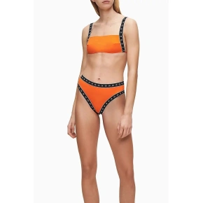 Góra od bikini KW0KW00887-SCA pomarańczowy - Calvin Klein