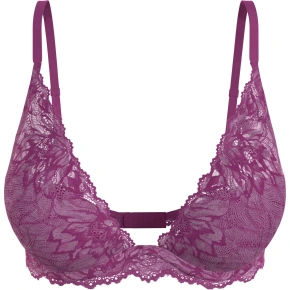 Biustonosz damski LIGHTLY LINED PLUNGE 000QF6396EVID fioletowy - Calvin Klein