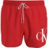 Stroje kąpielowe męskie SHORT DRAWSTRING KM0KM00967 XM9 czerwony - Calvin Klein