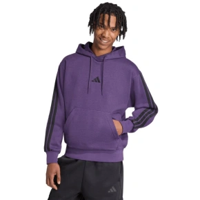 Bluza męska adidas Essentials 3-Stripes Fleece fioletowa JX0740 pánské