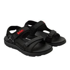 Lee Cooper buty męskie sandały na rzepy na lato czarne lekkie Lee Cooper buty męskie sandały na rzepy na lato czarne lekkie