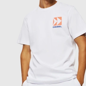 Koszulka męska z krótkim rękawem 00ST5I-0QAZL-100 - Diesel