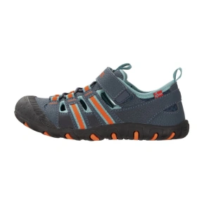 Sandały sportowe dziecięce dla chłopca/dziewczynki Trollkids Kids Sandefjord Sandal XT dark navy/dusky turquoise/glow orange (668-110) Sandały sportowe dziecięce dla chłopca/dziewczynki Trollkids Kids Sandefjord Sandal XT dark navy/dusky turquoise/glow orange (668-110)