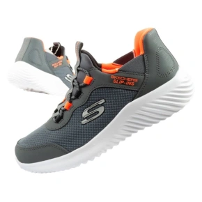 Skechers Bounder Slip-ins buty młodzieżowe sportowe dziecięce szare