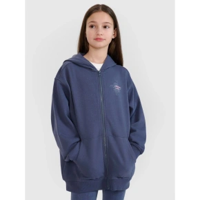 Bluza dresowa rozpinana z kapturem dziewczęca 4F 4FJWSS25TSWSF1482-22S Bluza dresowa rozpinana z kapturem dziewczęca 4F 4FJWSS25TSWSF1482-22S