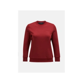 Bluza Peak Performance W Original Small Logo Crew bordowy