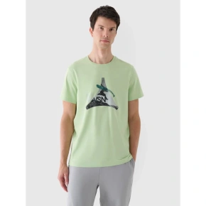 T-shirt regular z nadrukiem męski 4F 4FRAW24TTSHM2301-41S pánské