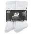 Skechers 6pk Core Crew LG Socks S118220-WHT Białe 43-46