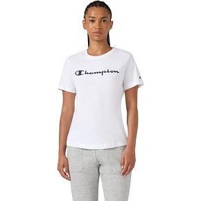 Koszulka damska Champion Short Sleeve biała 118428 WW001 Koszulka damska Champion Short Sleeve biała 118428 WW001
