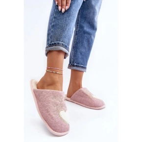 Kapcie damskie MD8643 pudrowy róż - JOMIX