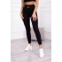 Prążkowane legginsy 9429 czarny - Kesi