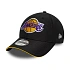 Czapka z daszkiem New Era 9FORTY NBA LA Los Angeles Lakers Microfibre Black - 60771855