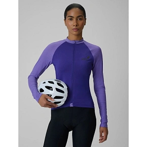 Longsleeve kolarski z filtrem UPF50+ damski 4F 4FRSS26TFLOF650-51S