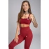Biustonosz sportowy bezszwowy Bordo - Gym Glamour