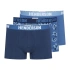 Bokserki męskie 3PACK Jarl 41930-MLC Jeans Blue Pattern - Henderson