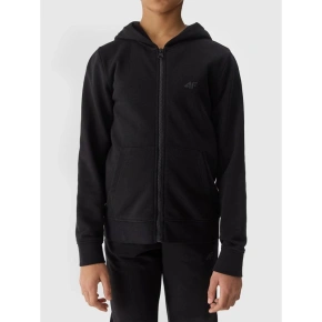 Bluza dresowa rozpinana z kapturem dziewczęca 4F Junior