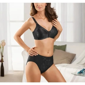 Biustonosz damski na fiszbinach 5363 czarny - Naturana