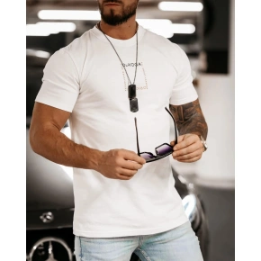 T-shirt męski 277085 ecru - Ola Voga