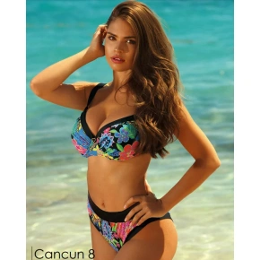 Damski dwuczęściowy strój kąpielowy Cancun8 S940CA8-2 Black Print - Self