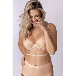 Damska biustonosz push-up Lena 02 w kolorze beżowym – Mefemi
