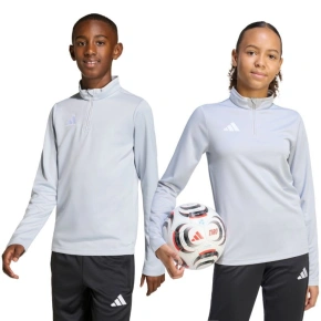 Koszulka dziecięca adidas Entrada 26 Training Top jasnoszary JZ6637 Koszulka dziecięca adidas Entrada 26 Training Top jasnoszary JZ6637