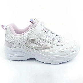 Fila Skye V buty sportowe dziecięce dla dziewczynki na rzep białe Fila Skye V buty sportowe dziecięce dla dziewczynki na rzep białe