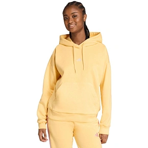 Bluza damska adidas Essentials Small Logo Feel Cozy Hoodie żółta KC5281