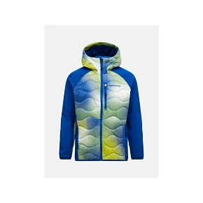 Kurtka puchowa męska PEAK PERFORMANCE M Helium Aop Down Hybrid Hood kolor multikolor Kurtka puchowa męska PEAK PERFORMANCE M Helium Aop Down Hybrid Hood kolor multikolor
