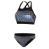 Damski strój kąpielowy S47N czarno-niebieska kratka - Self