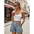 Dámské džínové šortky SY0552 modré - FashionStreet