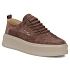 Skórzane półbuty damskie zamszowe sneakersy brązowe Filippo DP8343 dámské