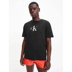 T-shirt męski KM0KM00757 - BEH czarny - Calvin Klein