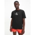 T-shirt męski KM0KM00757 - BEH czarny - Calvin Klein