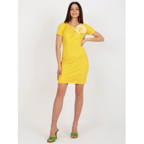 Sukienka damska LK SK 506335.21 Ciemnożółty - Lakerta