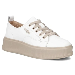 Skórzane półbuty sneakersy na platformie białe Filippo DP6122 dámské Skórzane półbuty sneakersy na platformie białe Filippo DP6122 dámské