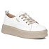 Skórzane półbuty sneakersy na platformie białe Filippo DP6122 dámské