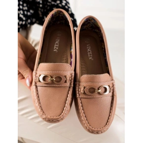 Klasyczne loafersy 17218P brązowe - Inello