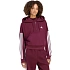 Bluza damska adidas Essentials 3-Stripes French Terry Quarter-Zip bordowa KF8316