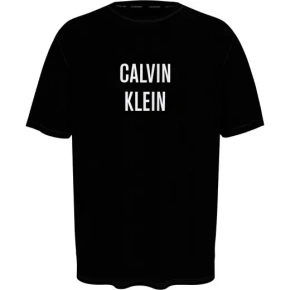 T-shirt męski KM0KM00750 - BEH czarny - Calvin Klein