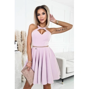 Damska sukienka wieczorowa 234-20 162500 antyczny róż - Bicotone