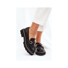 Damskie mokasyny 888-883 Czarny - Kolekcja Sixth Sens