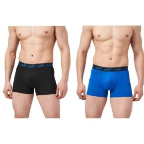 Puma bokserki majtki męskie 2-Pack niebieskie czarne wygodne bawełna Puma bokserki majtki męskie 2-Pack niebieskie czarne wygodne bawełna