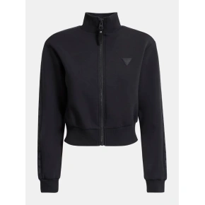 Damska rozpinana bluza z kapturem O1YA00KAMN2 - JBLK - Czarny - Guess