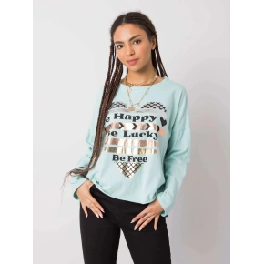 Damska bawełniana bluzka z nadrukiem 21103 - FPrice