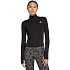 Bluza damska adidas Optime Essentials Full-Zip czarna JM9185