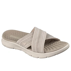Skechers damskie Japonki GO WALK FLEX SANDAL IMPRESSED 141420 DKTP