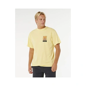 Koszulka męska RIP CURL Search Dawn Tee żółta Koszulka męska RIP CURL Search Dawn Tee żółta