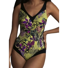 Stroje kąpielowe jednoczęściowe 7319 M2 czarny i khaki - Anita