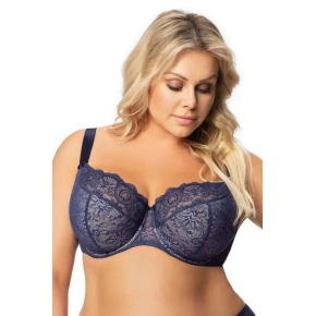 Półusztywniany biustonosz damski K357 BLANCA ciemny. niebieski - Gorsenia